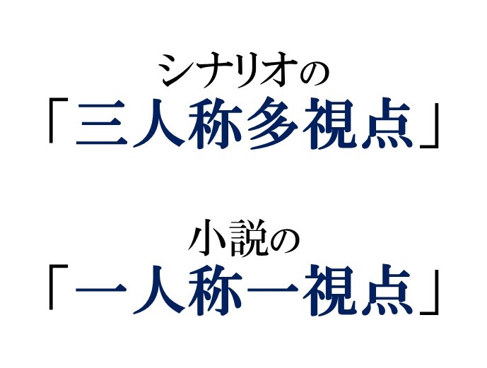 シナリオと小説それぞれの 人称 と 視点 シナリオ 脚本 小説も プロの技術が学べる学校 シナリオ センター